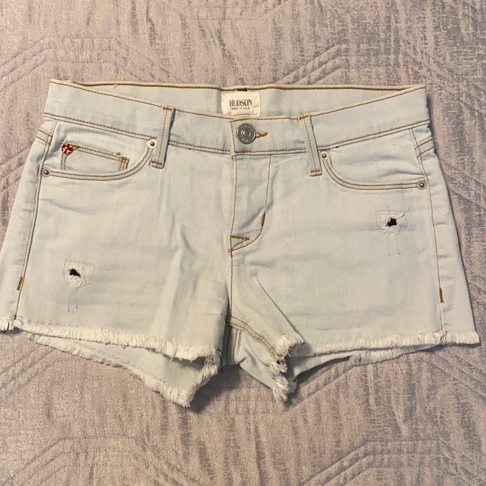 Hudson Amber Raw Edge shorts